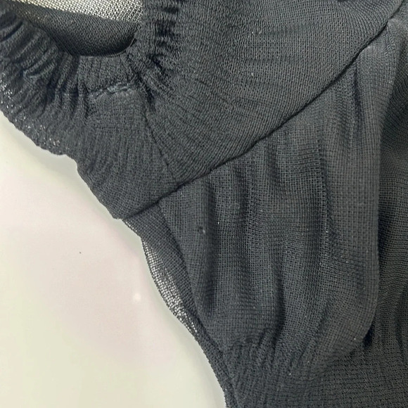 Vintage City Triangles Mesh Textured Dress Small - Picture 11 of 11